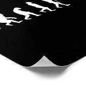 Poster Evolution Volant de badminton Badminton Player Cad (Coin)