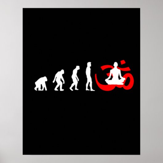 Poster Evolution Yoga méditation bouddhiste (Devant)