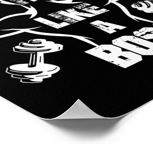 Poster Évolutivité Comme Un Boss Bodybuilder (Coin)