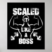 Poster Évolutivité Comme Un Boss Bodybuilder (Devant)