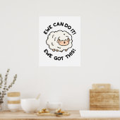Poster Ewe Peut Le Faire Ewe A Ce Jeu Drôle De Mouton (Cuisine)