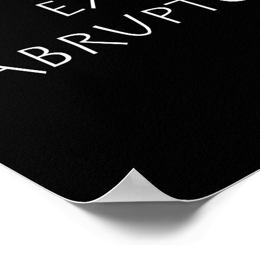 Poster Ex abrupte (Coin)
