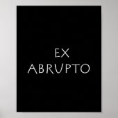 Poster Ex abrupte (Devant)