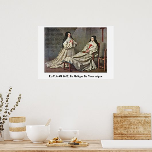 Poster Ex-Voto De 1662, Par Philippe De Champaigne (Cuisine)