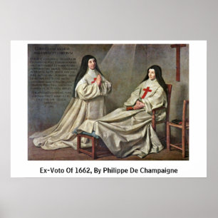 Poster Ex-Voto De 1662, Par Philippe De Champaigne