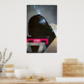 Poster Exactitude de l'affiche des voyages en train franç (Cuisine)