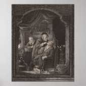 Poster Examen dentaire, époque baroque, Gerrit Dou (Devant)