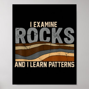 Poster Examiner les roches et apprendre les modèles de gé