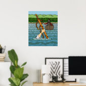 Poster Excalibur et Arthur (Bureau à domicile)