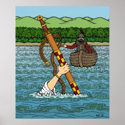 Poster Excalibur et Arthur (Devant)