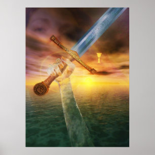 Poster Excalibur et la Dame du Lac