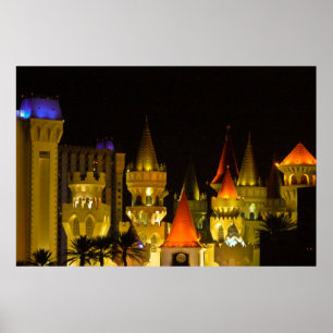 Poster Excalibur Hotel and Casino at Night