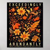 Poster Exceedingly Abundantly - Ephesians 3_20 Christian (Devant)