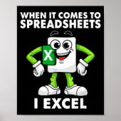 Poster Excel Coworker Birthday Employee Farewell Goodbye (Devant)