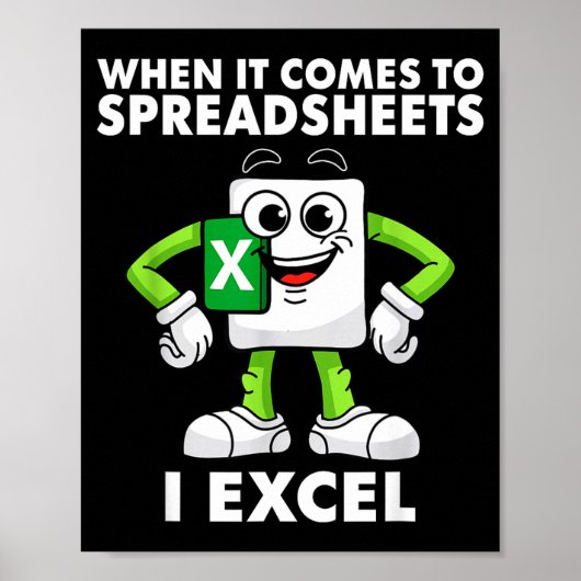 Poster Excel Coworker Birthday Employee Farewell Goodbye  (Devant)