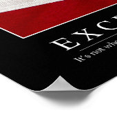 Poster Excellence : Citation inspirante (Coin)