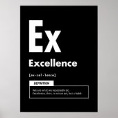 Poster Excellence - Élément De Succès - Motivation (Devant)
