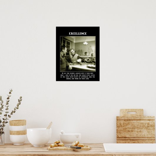 Poster excellence-en-tout-vous-recherchez-toujours-donnez (Cuisine)