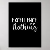 Poster Excellence ou rien - Hustle, gym, succès (Devant)