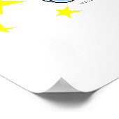 Poster Excité Starry Acara avec éclat d'étoile (Coin)