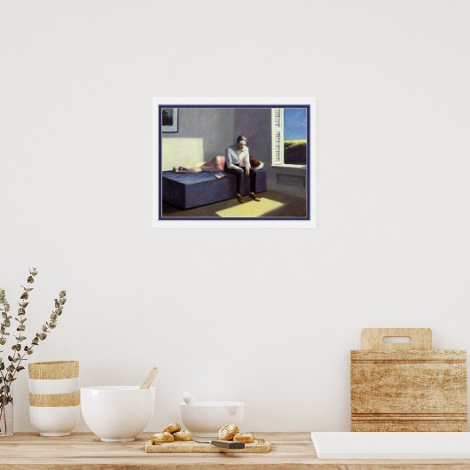 Poster Excursion en philosophie par Edward Hopper (Cuisine)