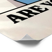 Poster Excuse Me, Are You Pooping? – Funny Bathroom Sign (Coin)