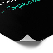 Poster Excusez-moi I&#' ; m Parlant Kamala Harris Je Parl (Coin)