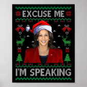 Poster Excusez-moi Je parle mal Noël Kamala Harri (Devant)
