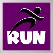 Poster EXÉCUTER blanc (Devant)