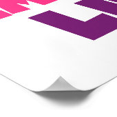 Poster Exécuter Embrasser la vie rose pourpre (Coin)