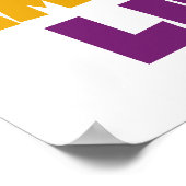 Poster Exécuter Embrasser la vie violet jaune (Coin)