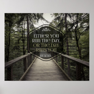 Poster Exécuter La Journée