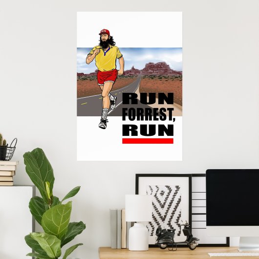 Poster Exécuter l'exécution Forrest (Bureau à domicile)
