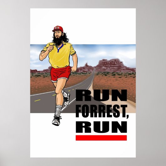 Poster Exécuter l'exécution Forrest (Devant)
