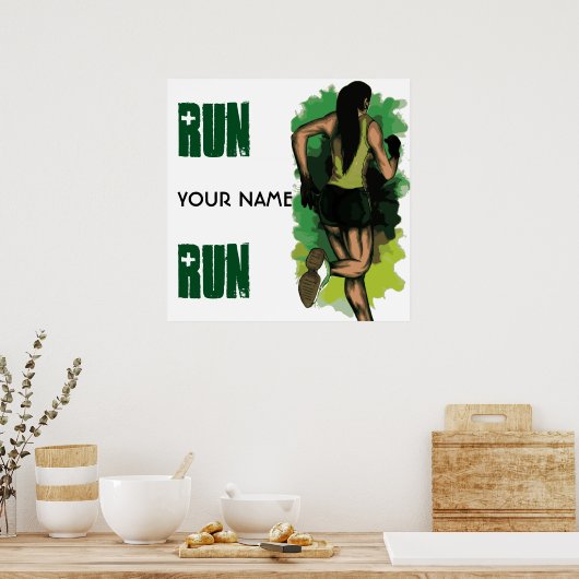 Poster Exécuter Lola Run - Personnalisable Exécution d'un (Cuisine)