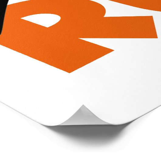 Poster EXÉCUTER l'orange (Coin)