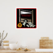 Poster Exécution de l'affiche en dollars américains (Cuisine)