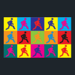 Poster Exécution de l'art pop<br><div class="desc">Running Pop Art. Si Running est votre passe-temps,  votre profession ou votre obsession,  montrez-le avec de grands t-shirts,  des tasses,  des autocollants et plus encore. Ils sont aussi de grands cadeaux pour les autres fans de Running!</div>