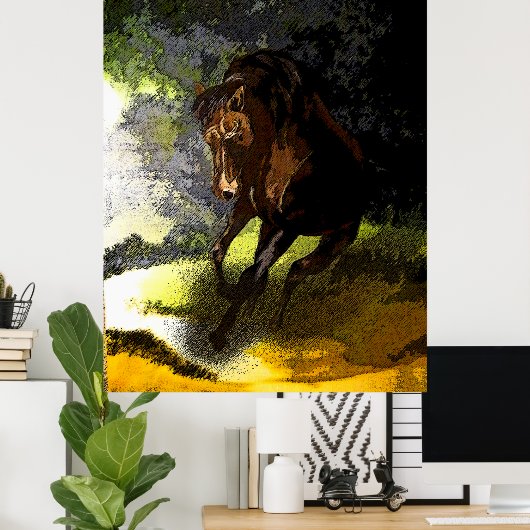 Poster Exécution de l'impression libre (Bureau à domicile)