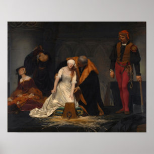 Poster Exécution de Madame Jane Grey