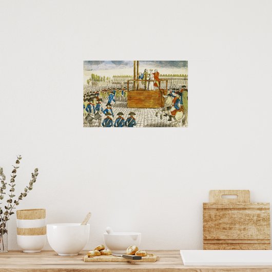 Poster Exécution de Marie-Antoinette (Cuisine)
