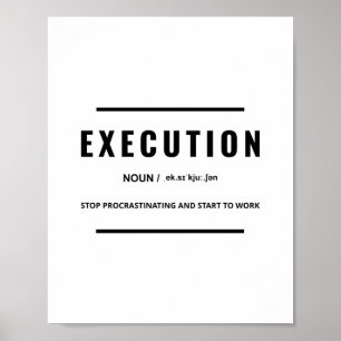 Poster Exécution   Devis motivationnel