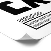 Poster Exécution - Éléments fondamentaux du succès (Coin)