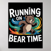 Poster Exécution sur l'illustration du temps d'ours (Devant)