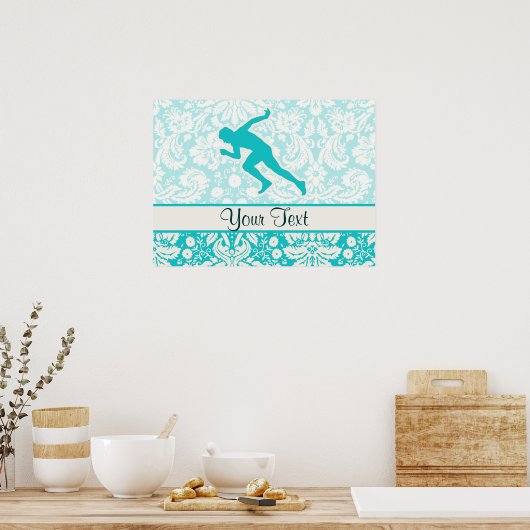 Poster Exécution turquoise (Cuisine)