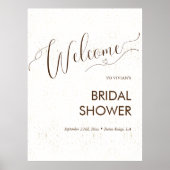 Poster Exemple de Bienvenue de Réception de Mariage Minim (Devant)