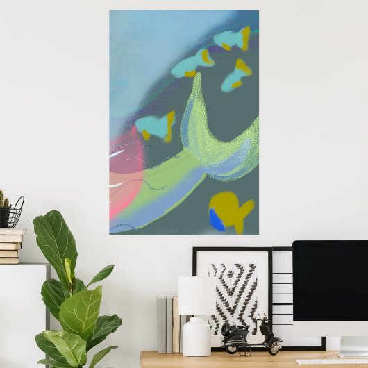 Poster Exemple de photo remplaçable do-it-yourself image (Bureau à domicile)