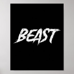 Poster Exercice Beast Gym Bodybuilding Entraînement Fitne