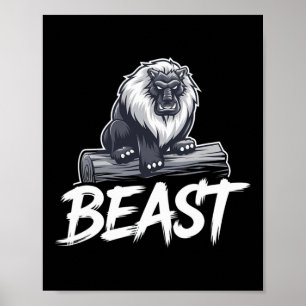 Poster Exercice Beast Gym Bodybuilding Entraînement Fitne