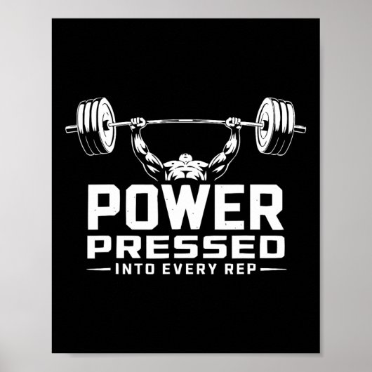 Poster Exercice Bench Press Bodybuilding Fitness Workout (Devant)
